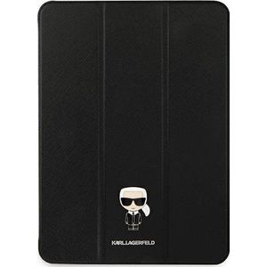 Karl Lagerfeld tablet hoes KLFC11OKMK iPad 11 inch Pro 2021 Book Cover zwart/zwart Saffiano Karl Iconic