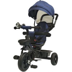 Tesoro Baby tricycle BT- 13 Frame zwart-marine blu