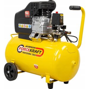 FORCEKRAFT compressor compressor tłokowa met bezpośrednim baan (2.0kW, zbiornik 50l, 8 bar, 180L/m, 230V)