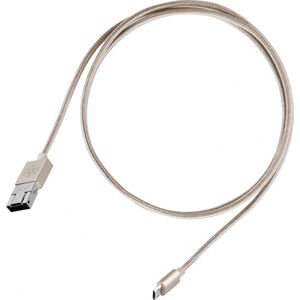 Silverstone Kabel USB USB-A - microUSB 1 m goud (52013)