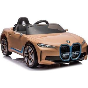 Lean Cars Auto Na accu BMW I4 goud 4x4