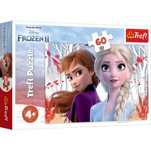Puzzel - 60 stukjes - De magische wereld van Anna en Elsa (Trefl)