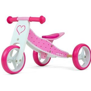 Milly Mally 2-in-1 loopfiets Jake hartjes Meisjes Roze