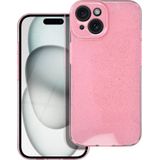 tas CLEAR CASE 2 mm BLINK voor IPHONE 15 roze