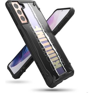 Ringke Fusion X Design etui gepantserd hoes met ramką Samsung Galaxy S21+ 5G (S21 Plus 5G) zwart (Routine) (XDSG0054)