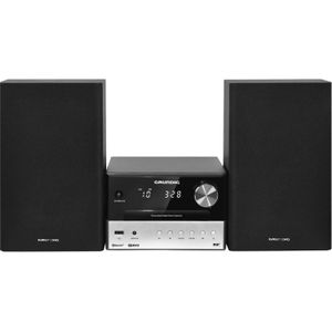 Grundig CMS 3000 BT DAB+ Home audio-microsysteem 30 W Zwart, Zilver