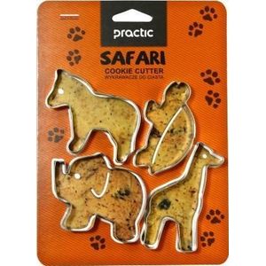 Practic Wykrawacze Safari Foremki voor Ciastek 4 stuks