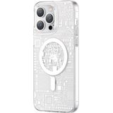 Kingxbar PQY Geek Series magnetic case iPhone 14 Plus MagSafe zilver