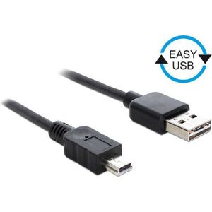 Delock - USB 2.0 A Male naar USB 2.0 Mini Male - 3 m