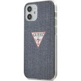 GUESS GUHCP12SPCUJULDB iPhone 12 5.4 marine/donker blauw hardcase Jeans collectie