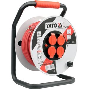YATO YT-8106 power uitbreiding 30 m 4 AC-uitgang(en) Binnen/buiten Zwart, Rood, Wit