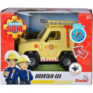 Simba - Brandweerman Sam - Mountain 4x4 met figuur - Speelgoedvoertuig - vanaf 3 jaar