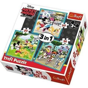 Trefl puzzel 3 in 1 muis Mickey met vrienden