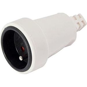 Chacon Tegenstekker Pvc 10A 2P+A Wit