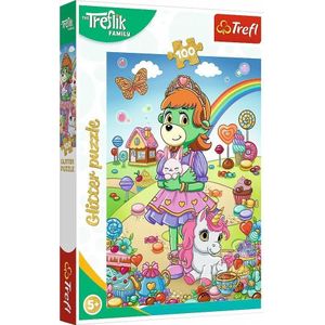 Trefl puzzel 100 Glitter brokaat iki 14833