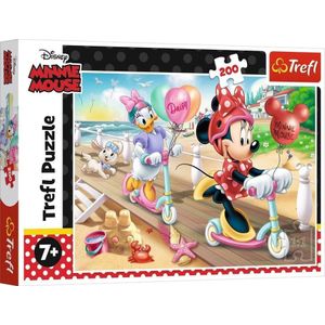 Puzzel Minnie Mouse 200 stukjes (Strandthema)