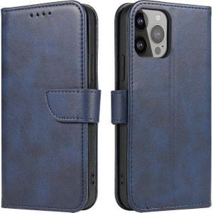 Hurtel Magnet Case etui Samsung Galaxy S23 hoes met klapką portemonnee standaard blauw