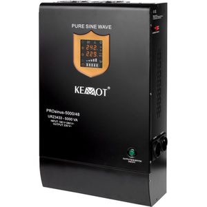 Kemot Uninterruptible power supply KEMOT PROsinus-5000/48 converter met pure sine wave en charging function 48V 230V 5000VA/3500W - muur-mounted