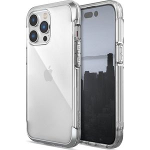Raptic X-Doria Air Case etui iPhone 14 Pro Max gepantserd hoes zilver