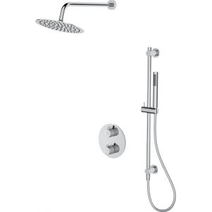 Cersanit serie douche SET B552 serie podtynkowy, ZEN chroom, met baterią termostatyczną wannowo-natryskową, met boksem (S952-032)