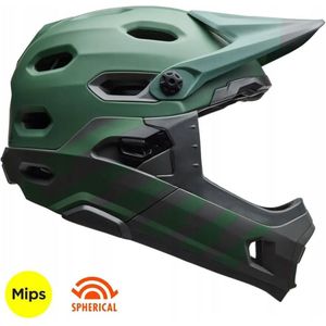 BELL helm full face SUPER DH MIPS SPHERICAL matte groen roz. M (55–59 cm) (NEW 2025)