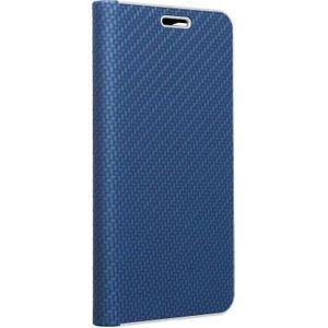ETUI holster Forcell LUNA Book Carbon voor iPhone 13 PRO MAX blauw CASE