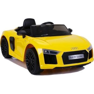 Lean Cars Auto na accu Audi R8 Spyder geel Lakierowany