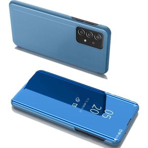 Hurtel Clear View Case tas etui met klapką Samsung Galaxy A53 5G blauw