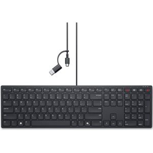 Dell KB525C toetsenbord Kantoor USB QWERTY US International Zwart