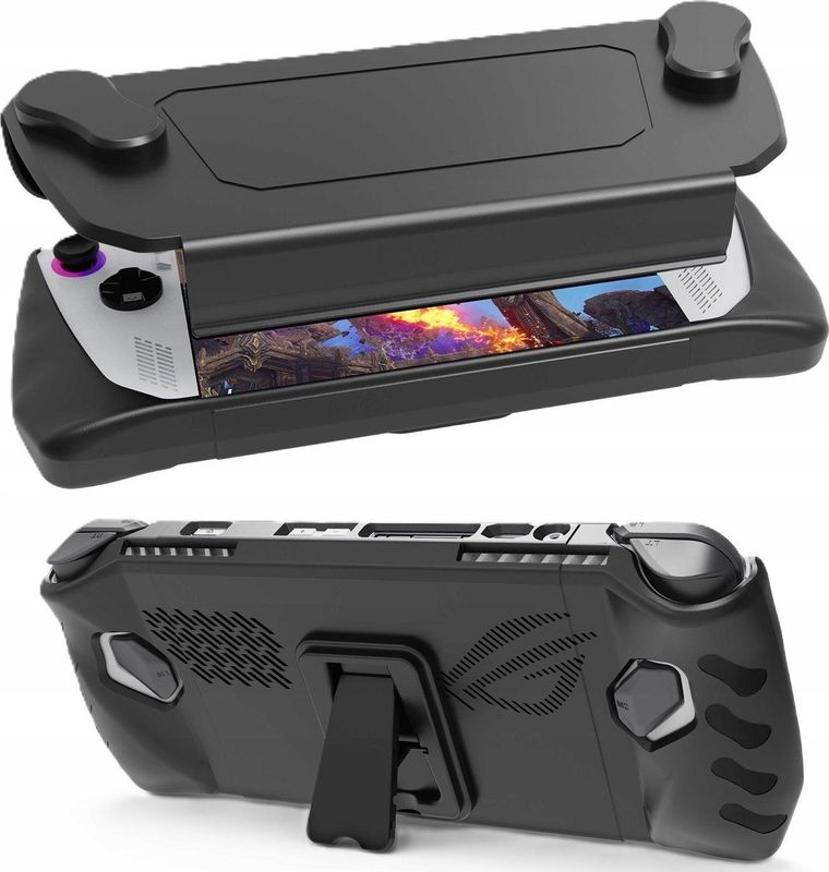 JYS tas hoes Etui Case Osłona 2 in 1 Przód Tył voor consoles Asus Rog Ally / -RA005-V3