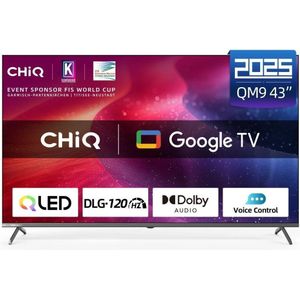 Chiq U43QM9G TV 43 inch, UHD QLED Google TV