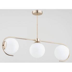 Alfa hanglamp Astana wit lamp plafond 3-punktowa goud 63085