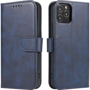 Hurtel Magnet Case elegancki tas etui hoes met klapką en functie podstawki Samsung Galaxy A33 5G blauw