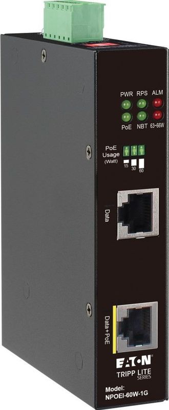 Eaton NPOEI-60W-1G PoE adapter & injector Gigabit Ethernet