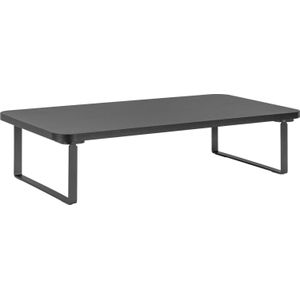 Powerton Base voor monitor, easy installation, keyboard space, zwart, metal / mdf plate, 20 kg load capacity, , ergo