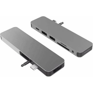 Hyper Solo Hub 7 In 1 Voor Macbook & USB-C Devices - Space Grey