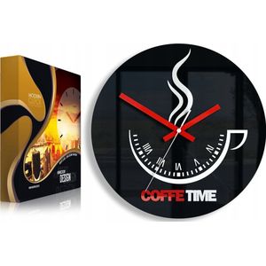 ModernClock klok ścienny Coffee Time ver.II Ultra Cichy