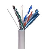 Gembird FTP foil shielded solid cable, cat. 6, CCA, 100m, grijs