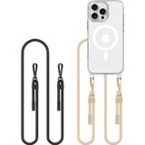 Tech-Protect Koord MagSafe Hoesje - Apple iPhone 16 Pro - Zwart & Beige