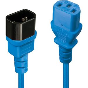 Lindy 30472 electriciteitssnoer Blauw 2 m C13 stekker C14 stekker