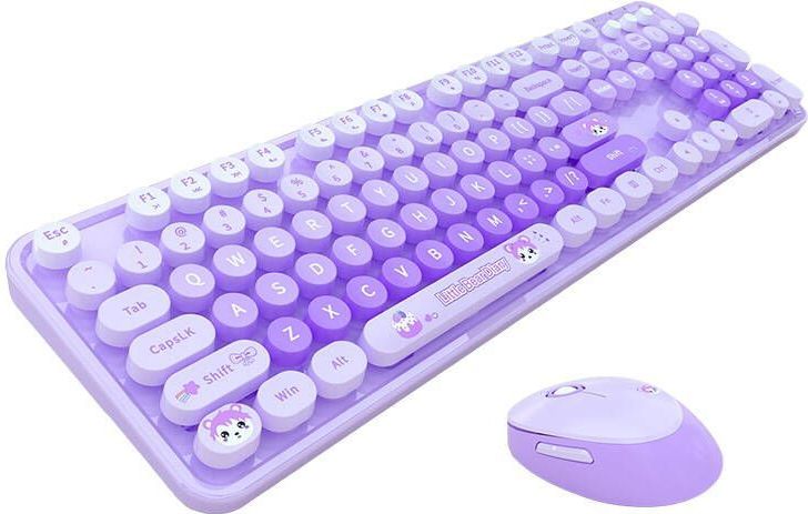 MOFII MOFII Sweet New 2.4G draadloos Keyboard + Mouse Set (paars)