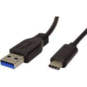 Neutralle USB cable USB-A - USB-C 1 m zwart