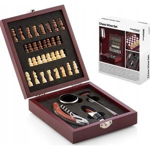 Innovagoods Wine And Chess Set 37 Pieces