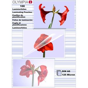 Olympia 1x100 lamineerfolie DIN A6 125 micron 9178