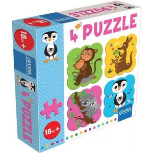 Granna puzzel met Pingwinem 4 puzle 4 stukjes