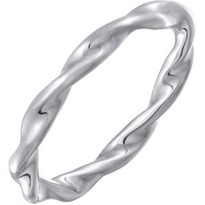 Elli - Elli Ring Bandring Stapelring Gedreht Farbe Gold für Damen Ringe 1 ct (29.99 € / 1 ct)