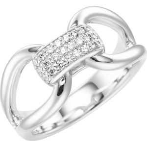 Giorgio Martello Milano - Ring mit weißen Zirkonia, Silber 925 Ringe 1 ct Weiss Damen (67.14 € / 1 ct)