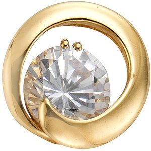 Fascination by Ellen K. - Anhänger 585/- Gold Zirkonia Charms & Kettenanhänger 1 ct Damen (368.99 € / 1 ct)
