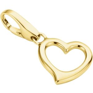 Giorgio Martello Milano - Charm Floating Heart, vergoldet, Silber 925 Charms & Kettenanhänger 1 ct Gold Damen (34.99 € / 1 ct)
