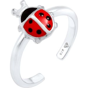 Elli - Kinder Marienkäfer Emaille Verstellbar 925 Silber Ringe 1 ct Damen (29.99 € / 1 ct)